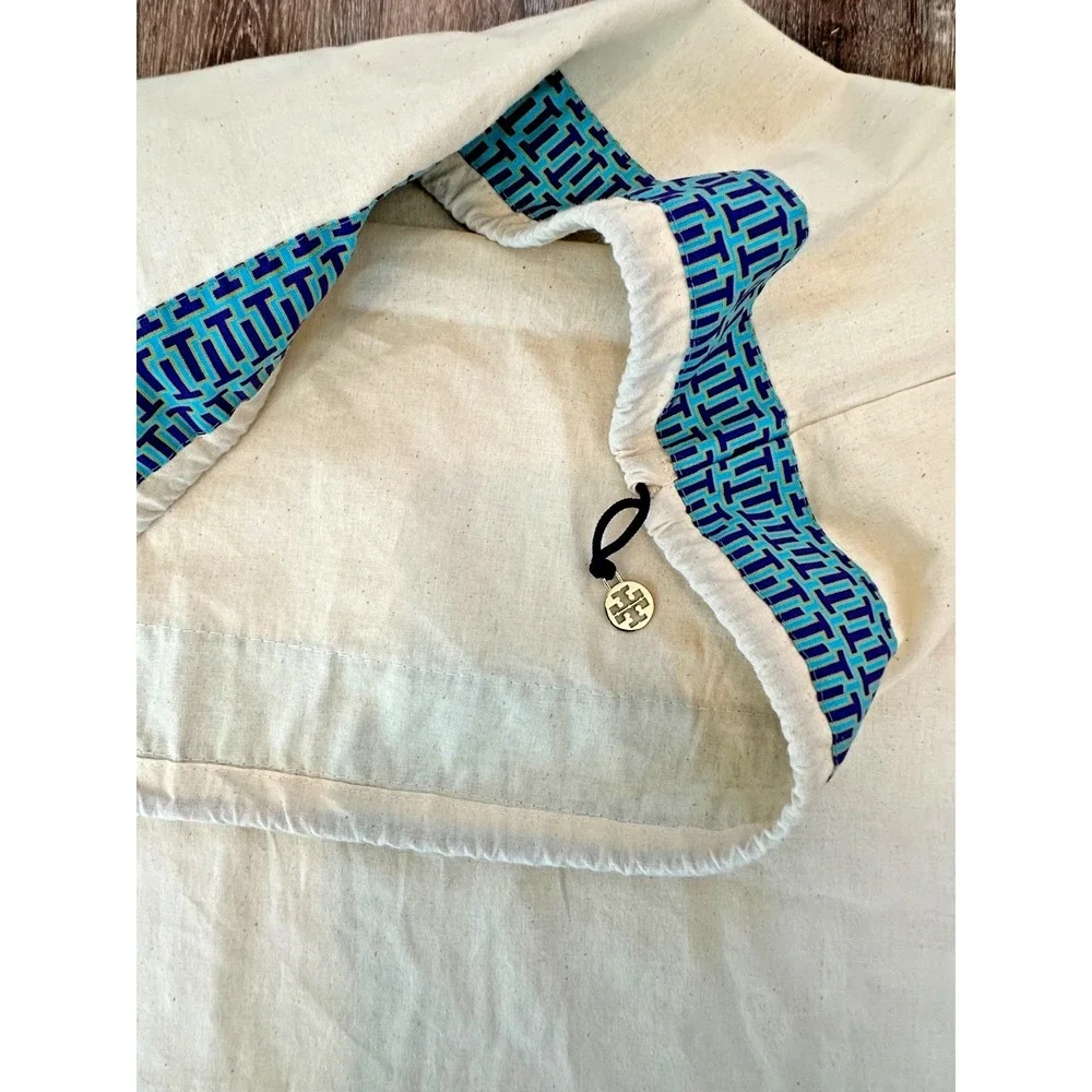 Tory Burch‎ Dust Bag Logo Drawstring bag Lg Blue 22